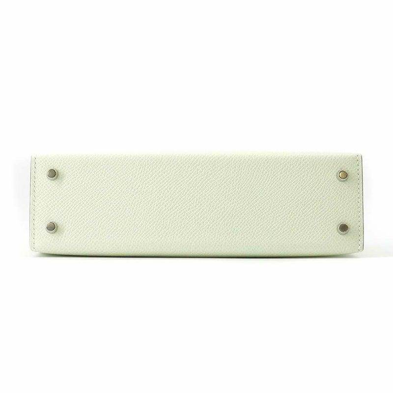 エルメス ハンドバッグ ミニケリードゥ 外縫い ヴェールフィズ/シルバー金具 ヴォーエプソン B刻印