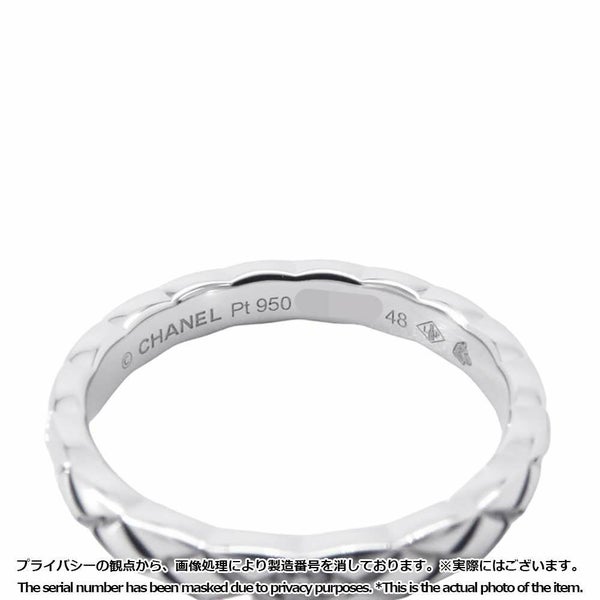 シャネル リング ココクラッシュ スモールモデル ダイヤ 1P 約0.03ct Pt950 サイズ48 J11354