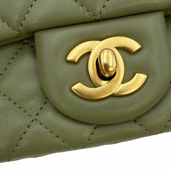 シャネル チェーンショルダーバッグ ミニマトラッセ ココマーク ラムスキン AS1786 フラップバッグ ココボール