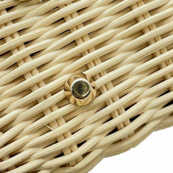 ディオール ハンドバッグ レディディオール トワル ドゥ ジュイ ソヴァージュ ミニ ウィッカー 2way かごバッグ