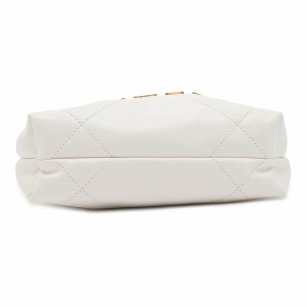 シャネル ハンドバッグ CHANEL 22 ミニ ココマーク シャイニーカーフレザー AS3980 2way 白