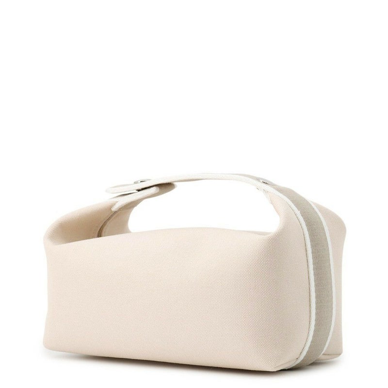 エルメス ポーチ ブリッド・ア・ブラックPM ベージュ/シルバー金具 キャンバス HERMES バッグ 小物入れ