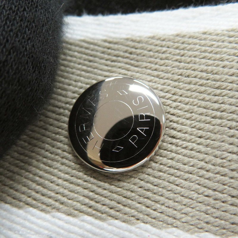 エルメス ポーチ ブリッド・ア・ブラックPM ベージュ/シルバー金具 キャンバス HERMES バッグ 小物入れ