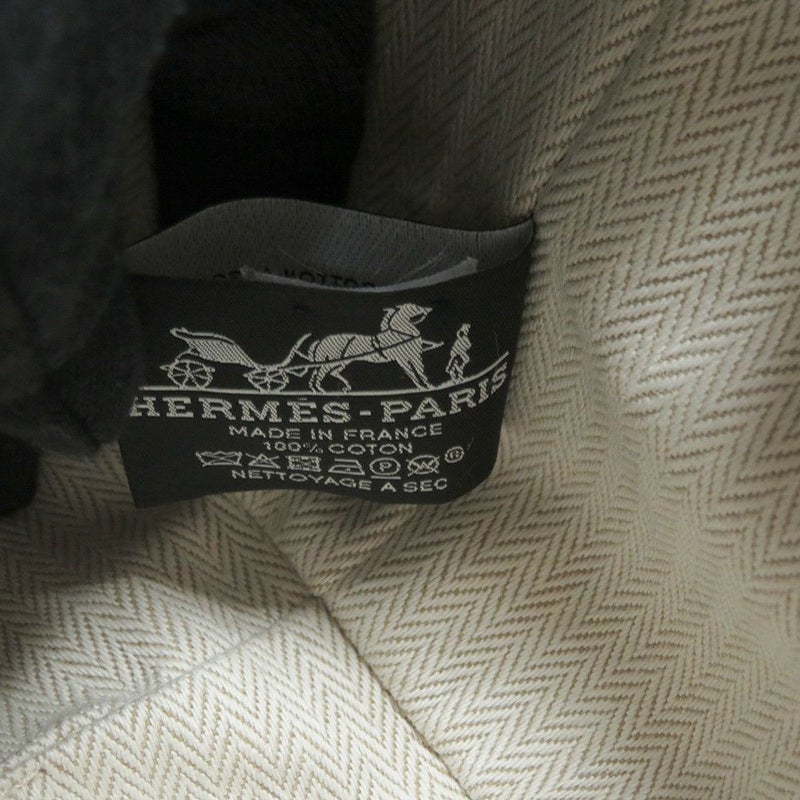 エルメス ポーチ ブリッド・ア・ブラックPM ベージュ/シルバー金具 キャンバス HERMES バッグ 小物入れ