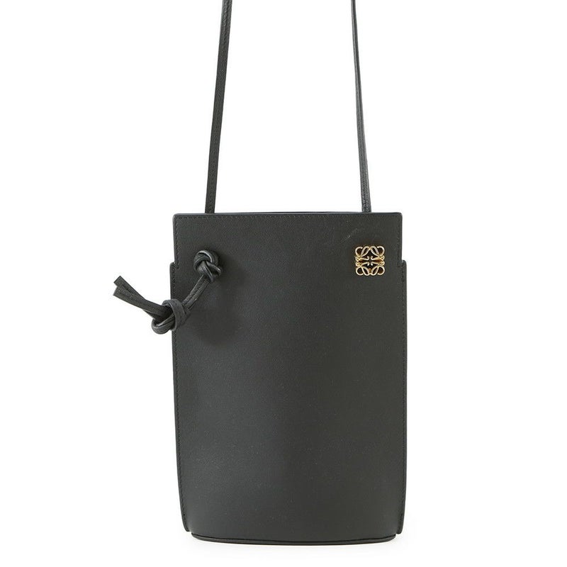 ロエベ ショルダーバッグ ダイスポケット DICE POKET レザー C630R12X01 LOEWE ポシェット 黒