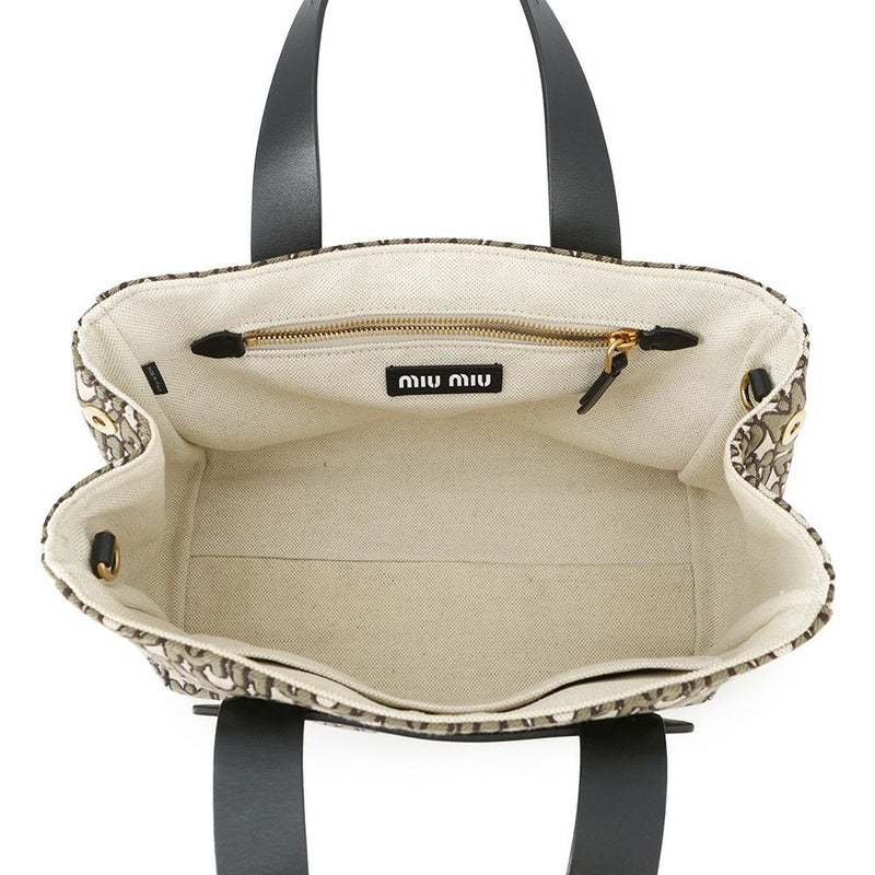 ミュウミュウ ハンドバッグ MIU EVERYWHERE キャンバス 5BA085 Miu Miu 2way 日本限定