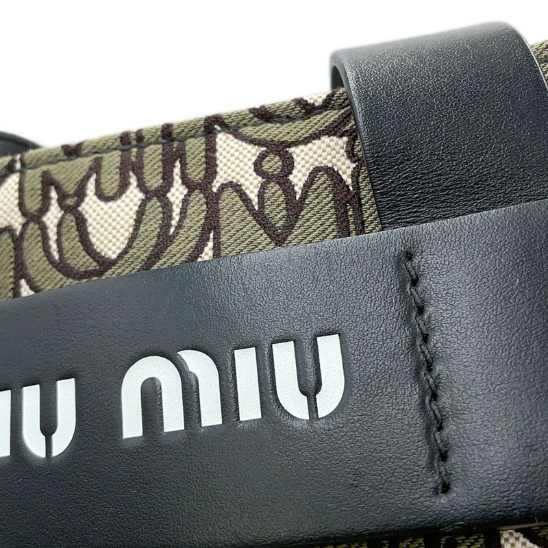 ミュウミュウ ハンドバッグ MIU EVERYWHERE キャンバス 5BA085 Miu Miu 2way 日本限定