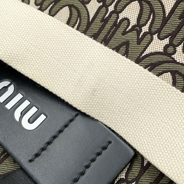 ミュウミュウ ハンドバッグ MIU EVERYWHERE キャンバス 5BA085 Miu Miu 2way 日本限定