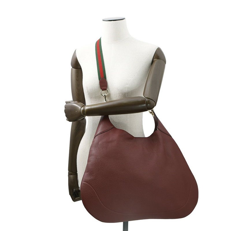 グッチ ショルダーバッグ GUCCI B ミディアム レザー 820169 GUCCI 2way ボルドー