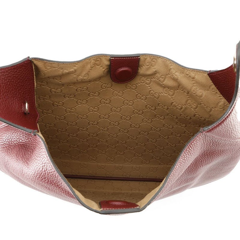 グッチ ショルダーバッグ GUCCI B ミディアム レザー 820169 GUCCI 2way ボルドー