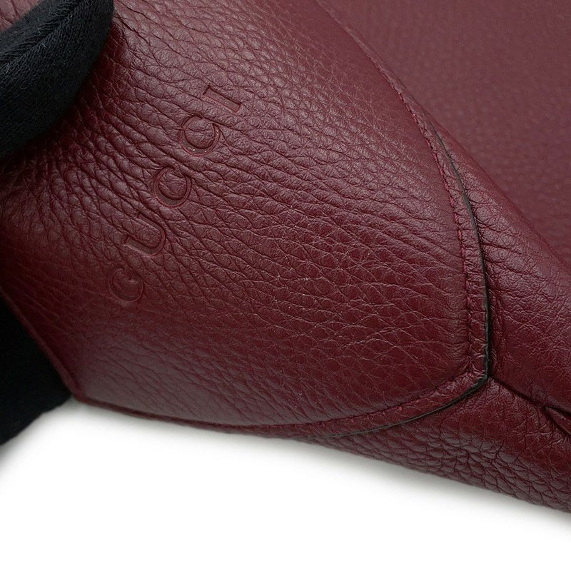 グッチ ショルダーバッグ GUCCI B ミディアム レザー 820169 GUCCI 2way ボルドー