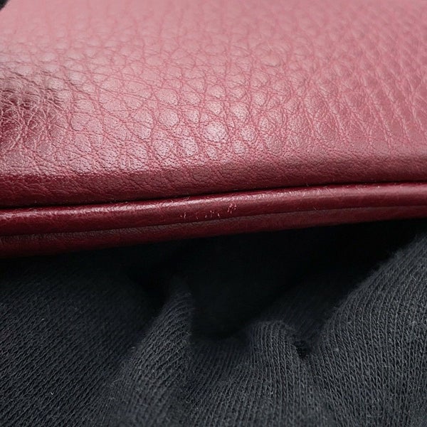 グッチ ショルダーバッグ GUCCI B ミディアム レザー 820169 GUCCI 2way ボルドー