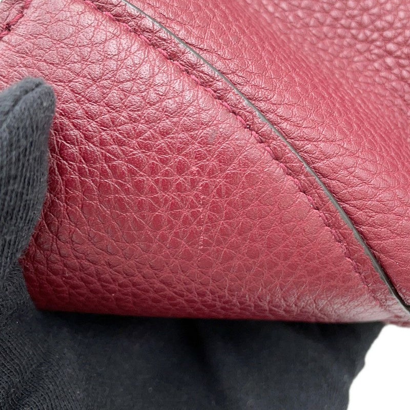 グッチ ショルダーバッグ GUCCI B ミディアム レザー 820169 GUCCI 2way ボルドー