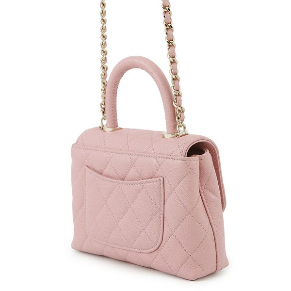 シャネル ハンドバッグ マトラッセ ココハンドル ミニミニ キャビアスキン AP4244 2wayチェーンショルダー