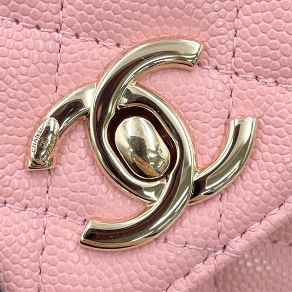 シャネル ハンドバッグ マトラッセ ココハンドル ミニミニ キャビアスキン AP4244 2wayチェーンショルダー