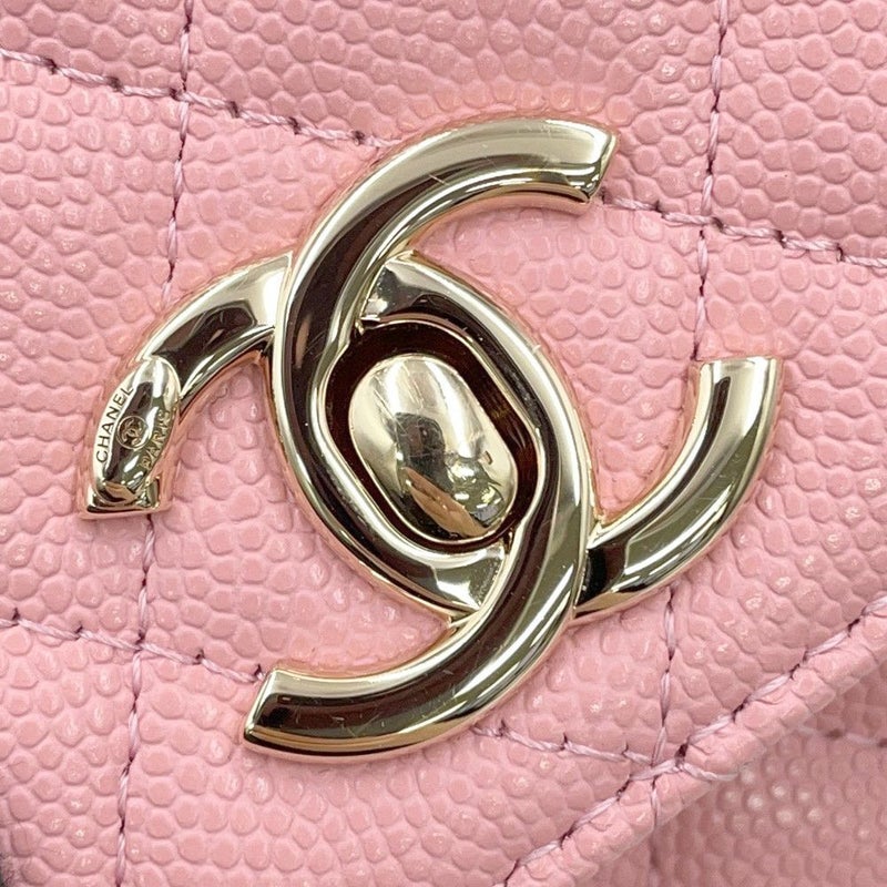 シャネル ハンドバッグ マトラッセ ココハンドル ミニミニ キャビアスキン AP4244 2wayチェーンショルダー