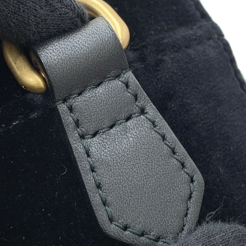 グッチ ショルダーバッグ GGマーモント バンビ ベロア 447632 GUCCI 黒