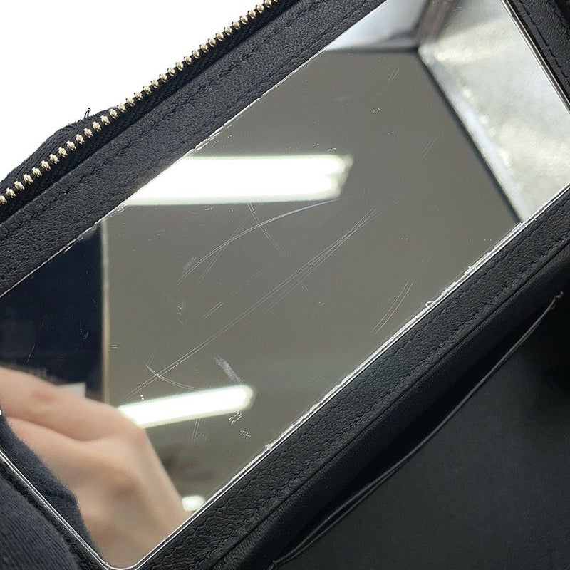 シャネル チェーンショルダーバッグ マトラッセ ココマーク バニティバッグ ラムスキン AP1472 CHANEL 黒