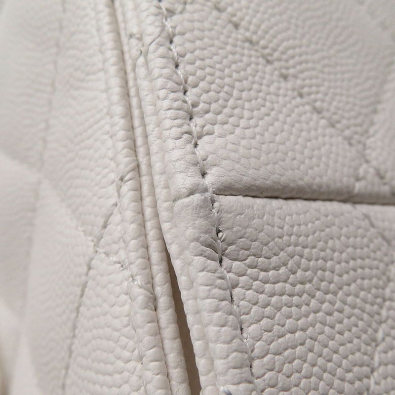 シャネル チェーンショルダーバッグ CHANEL25 スモール キャビアスキン AS5293 CHANEL バッグ 白