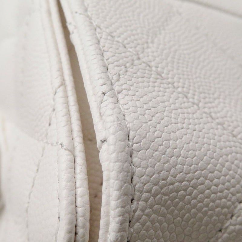 シャネル チェーンショルダーバッグ CHANEL25 スモール キャビアスキン AS5293 CHANEL バッグ 白