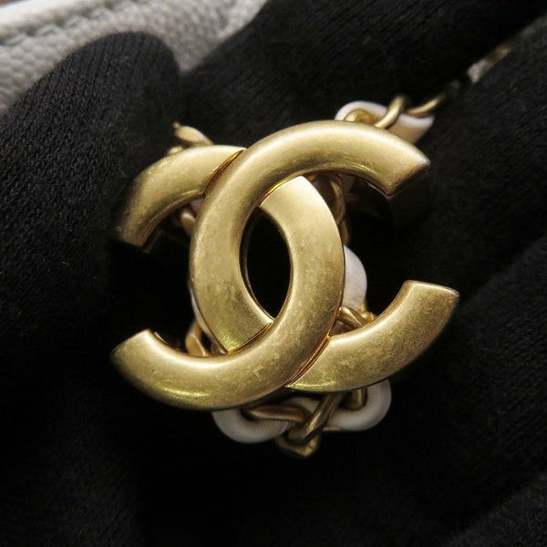 シャネル チェーンショルダーバッグ CHANEL25 スモール キャビアスキン AS5293 CHANEL バッグ 白