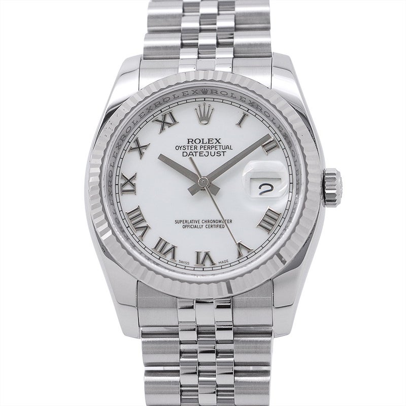 ロレックス デイトジャスト36 Z番 SS/K18WG 116234 ROLEX 腕時計 白文字盤