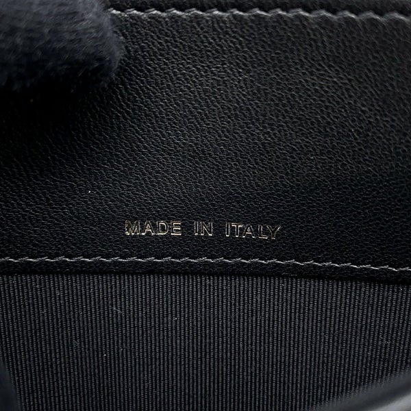 シャネル コインケース マトラッセ フラップ ウォレット ラムスキン CHANEL 財布 黒