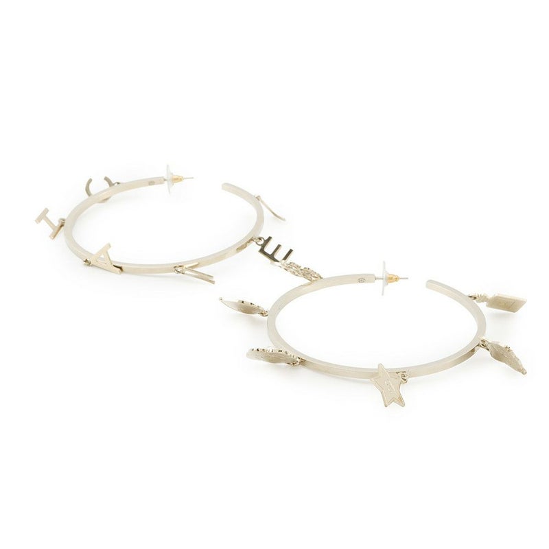 シャネル ピアス フープ ロゴ アイコン クローバー No5 ハート カメリア B17B CHANEL アクセサリー