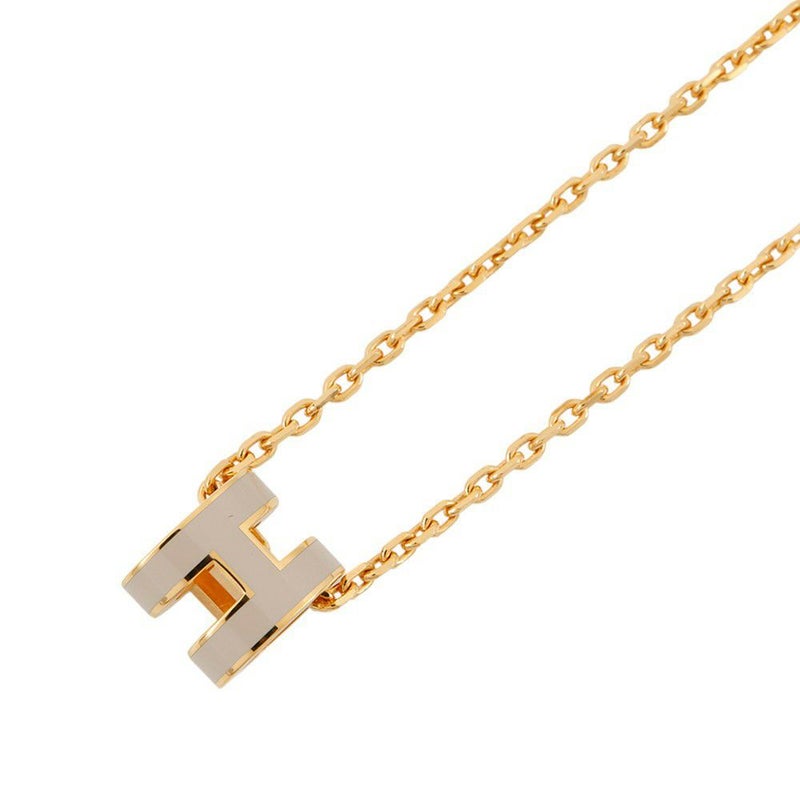 エルメス ネックレス ミニ・ポップアッシュ マロングラッセ/ゴールド金具 アクセサリー ポップH