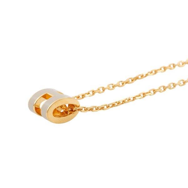 エルメス ネックレス ミニ・ポップアッシュ マロングラッセ/ゴールド金具 アクセサリー ポップH