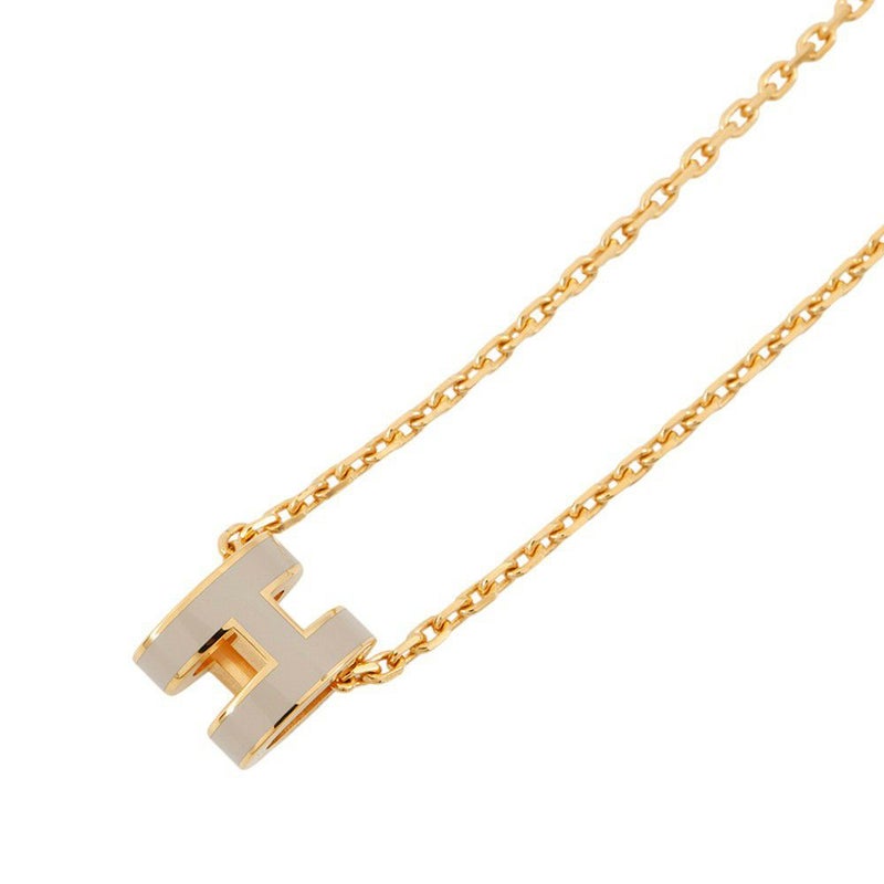 エルメス ネックレス ミニ・ポップアッシュ マロングラッセ/ゴールド金具 アクセサリー ポップH