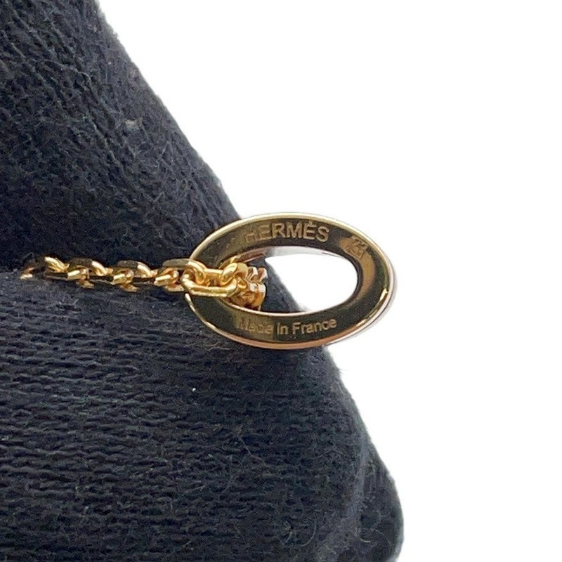 エルメス ネックレス ミニ・ポップアッシュ マロングラッセ/ゴールド金具 アクセサリー ポップH