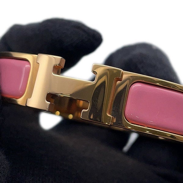 エルメス ブレスレット クリック H クリッククラックPM ローズパッチ/ピンクゴールド金具 HERMES アクセサリー