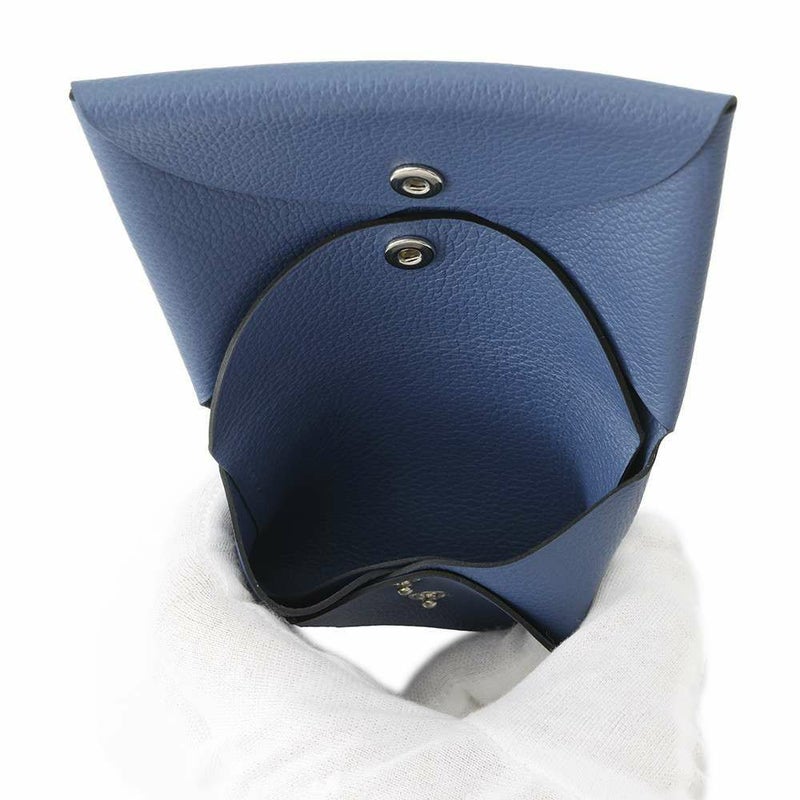 エルメス コインケース カルヴィ デュオ ブルーアガット/シルバー金具 エバーカラー K刻印