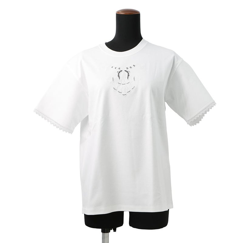 エルメス Tシャツ パルフロワ 刺繍入り マキシシャツ レディースサイズ36 HERMES トップス 白