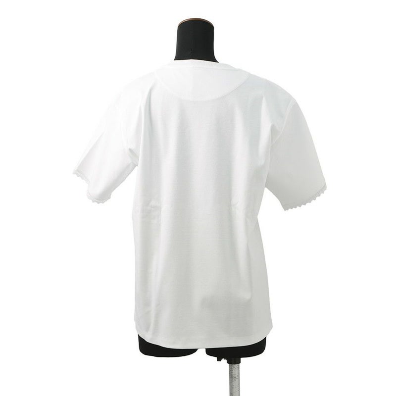 エルメス Tシャツ パルフロワ 刺繍入り マキシシャツ レディースサイズ36 HERMES トップス 白