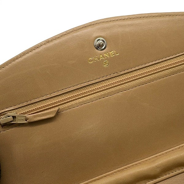 シャネル チェーンショルダーウォレット デカココ キャビアスキン A13509 CHANEL 財布