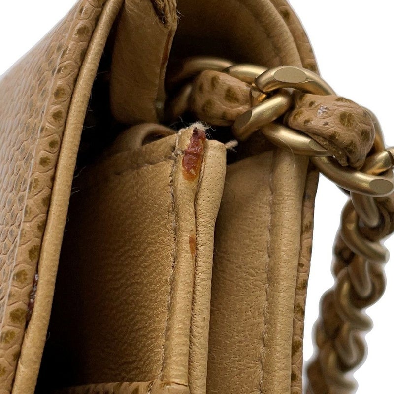 シャネル チェーンショルダーウォレット デカココ キャビアスキン A13509 CHANEL 財布