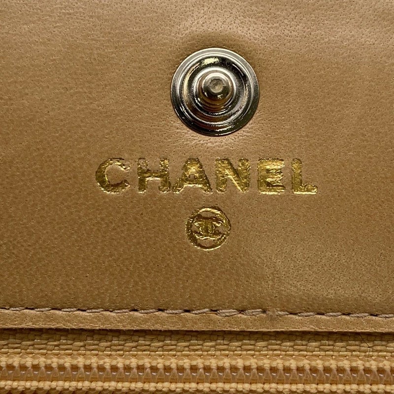シャネル チェーンショルダーウォレット デカココ キャビアスキン A13509 CHANEL 財布