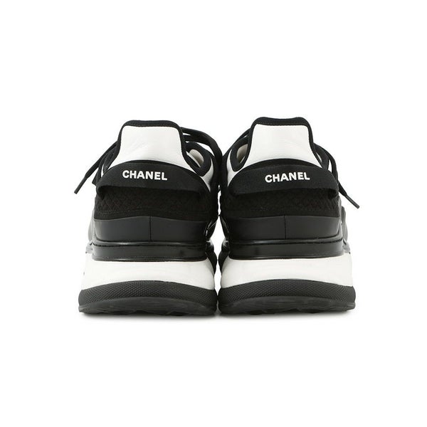 シャネル スニーカー ココマーク ファブリック メンズサイズ43 G46010 CHANEL 靴 黒
