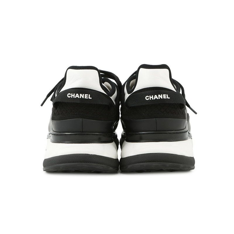 シャネル スニーカー ココマーク ファブリック メンズサイズ43 G46010 CHANEL 靴 黒