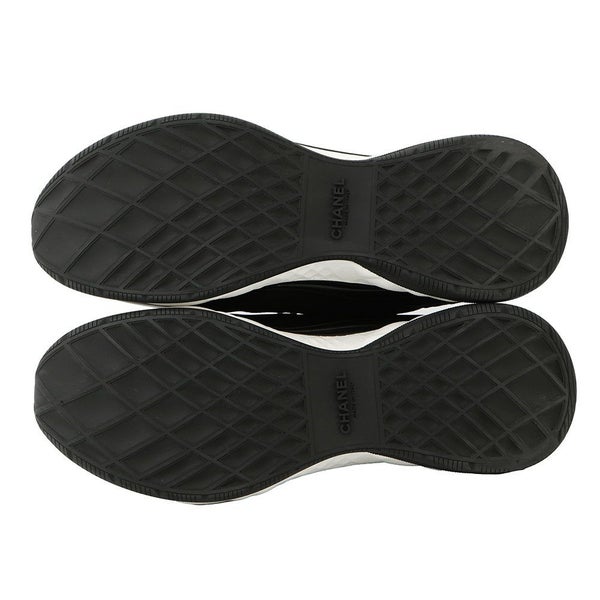 シャネル スニーカー ココマーク ファブリック メンズサイズ43 G46010 CHANEL 靴 黒