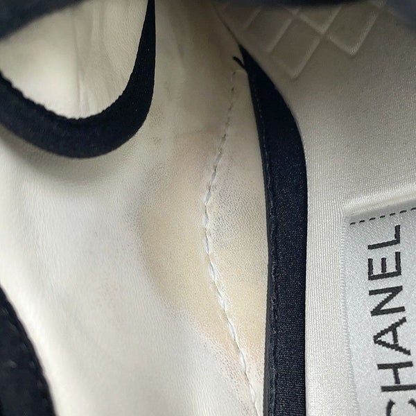 シャネル スニーカー ココマーク ファブリック メンズサイズ43 G46010 CHANEL 靴 黒