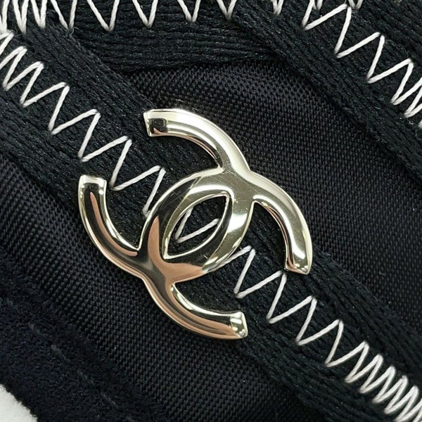 シャネル スニーカー ココマーク ファブリック メンズサイズ43 G46010 CHANEL 靴 黒