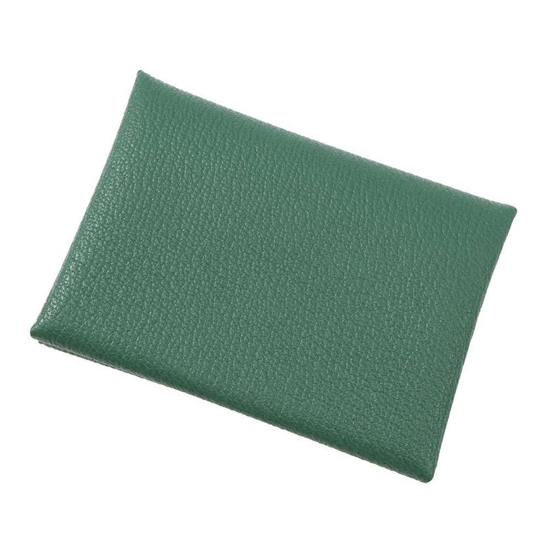 エルメス コインケース カルヴィ デュオ ヴェールヴェルティゴ/ミント/シルバー金具 シェブルミゾル W刻印