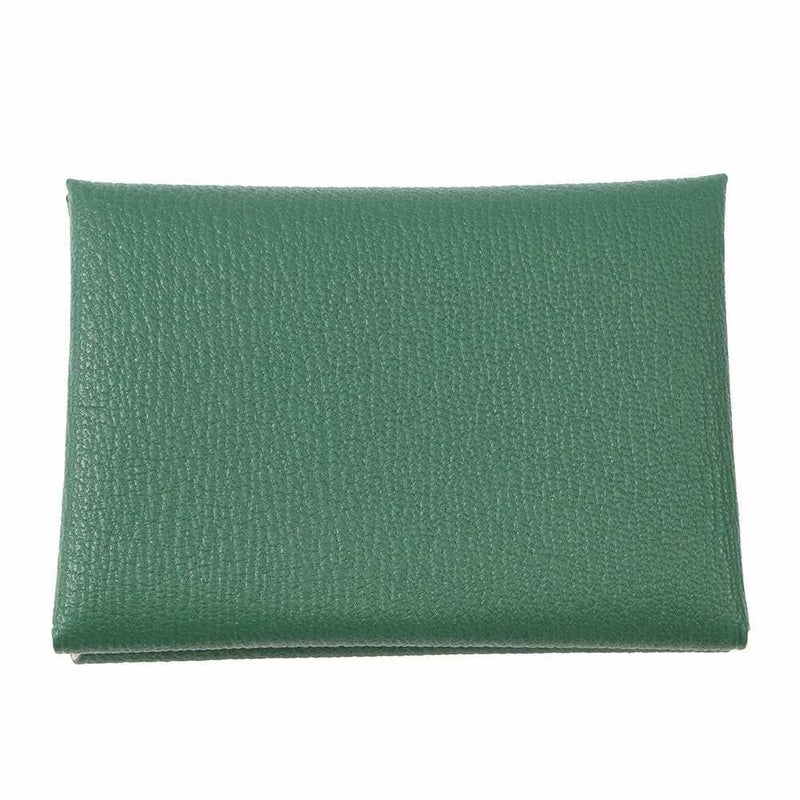 エルメス コインケース カルヴィ デュオ ヴェールヴェルティゴ/ミント/シルバー金具 シェブルミゾル W刻印