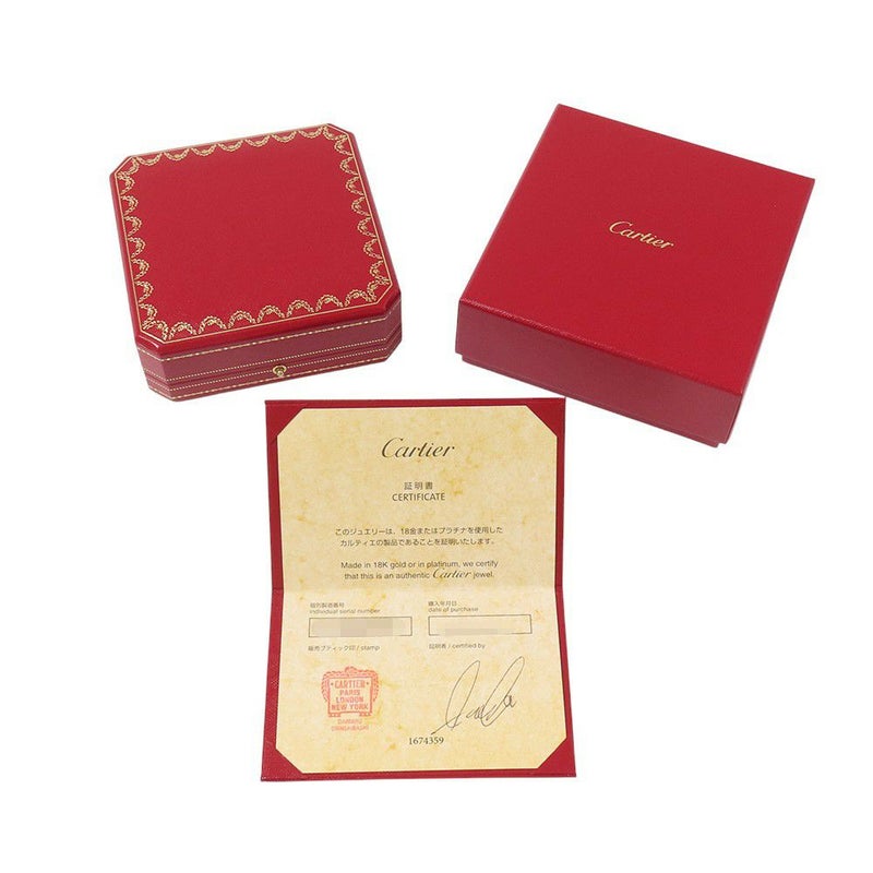 カルティエ ネックレス LOVE ネックレス ダイヤモンド 6P 計0.01ct K18PG/K18WG B7219700 ラブサークル スリーフープ ペンダント