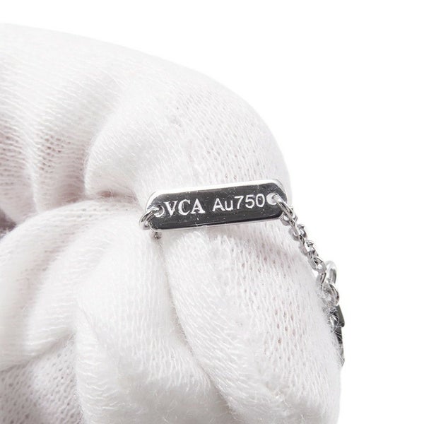 ヴァンクリーフ&アーペル ネックレス ヴィンテージ アルハンブラ セラドングリーン ダイヤ 1P K18WG VCARP9RU00 2022年ホリデー