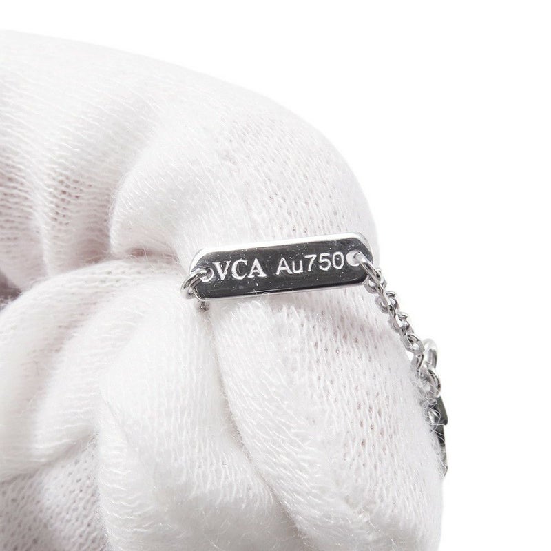 ヴァンクリーフ&アーペル ネックレス ヴィンテージ アルハンブラ セラドングリーン ダイヤ 1P K18WG VCARP9RU00 2022年ホリデー