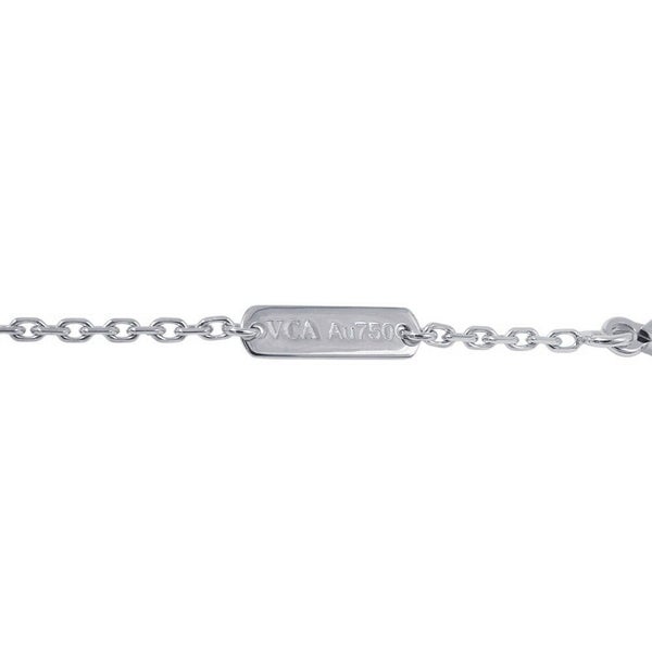 ヴァンクリーフ&アーペル ネックレス ヴィンテージ アルハンブラ セラドングリーン ダイヤ 1P K18WG VCARP9RU00 2022年ホリデー